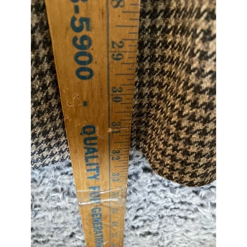 Vintage Nordstrom Blazer Mens 46R Sport Coat Houndstooth Multicolor Made in USA